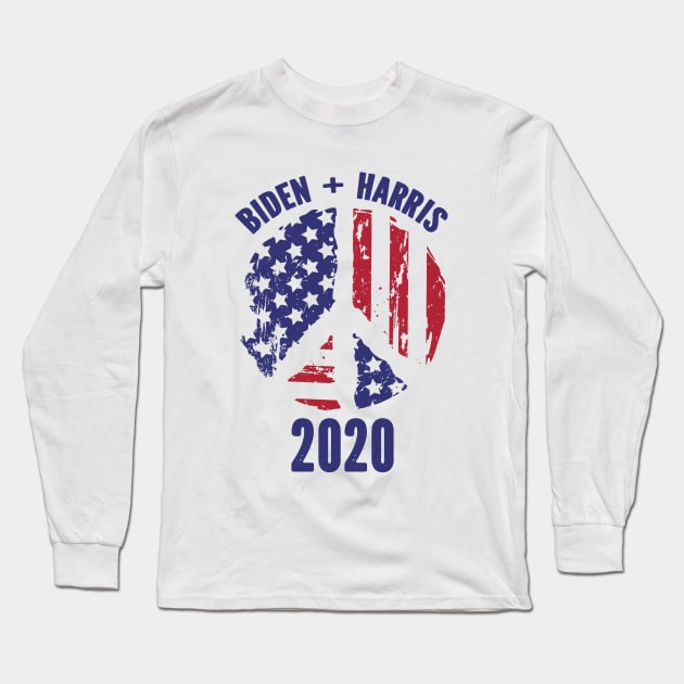 BIDEN HARRIS 2020 Long Sleeve T-Shirt by irvanelist